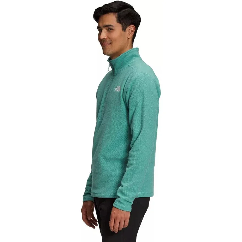 The North Face Sweatshirt Men's Small Wasabi Textured Cap Rock 1/4 Zip ONF374
